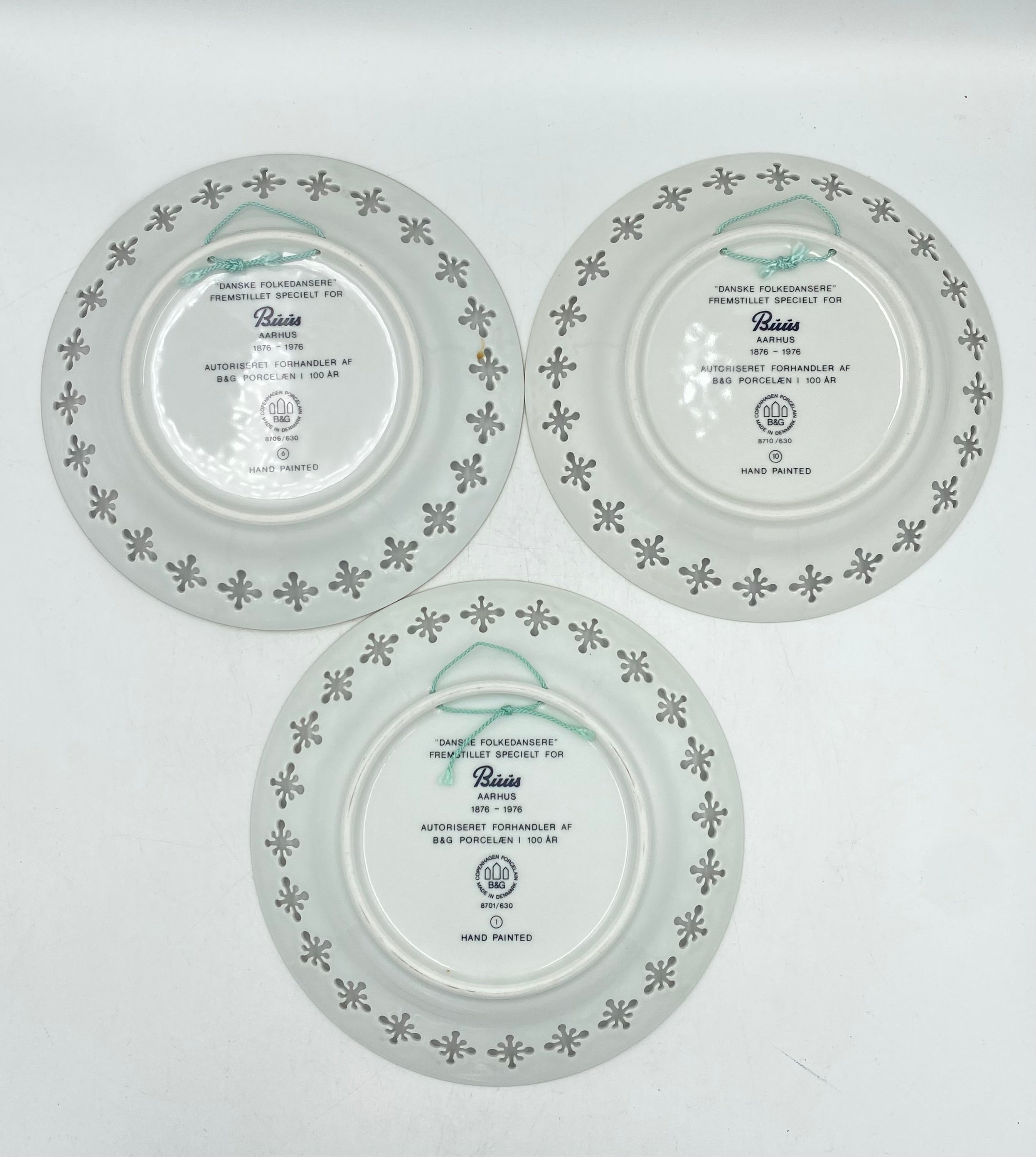B&G - Folkedansere 3 stk. platter